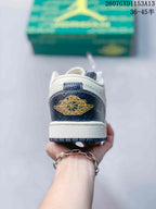 Nike SB Dunk Low White Navy Gold Sneakers QL1988-00