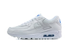Nike Air Max 90 Sneakers in White and Blue