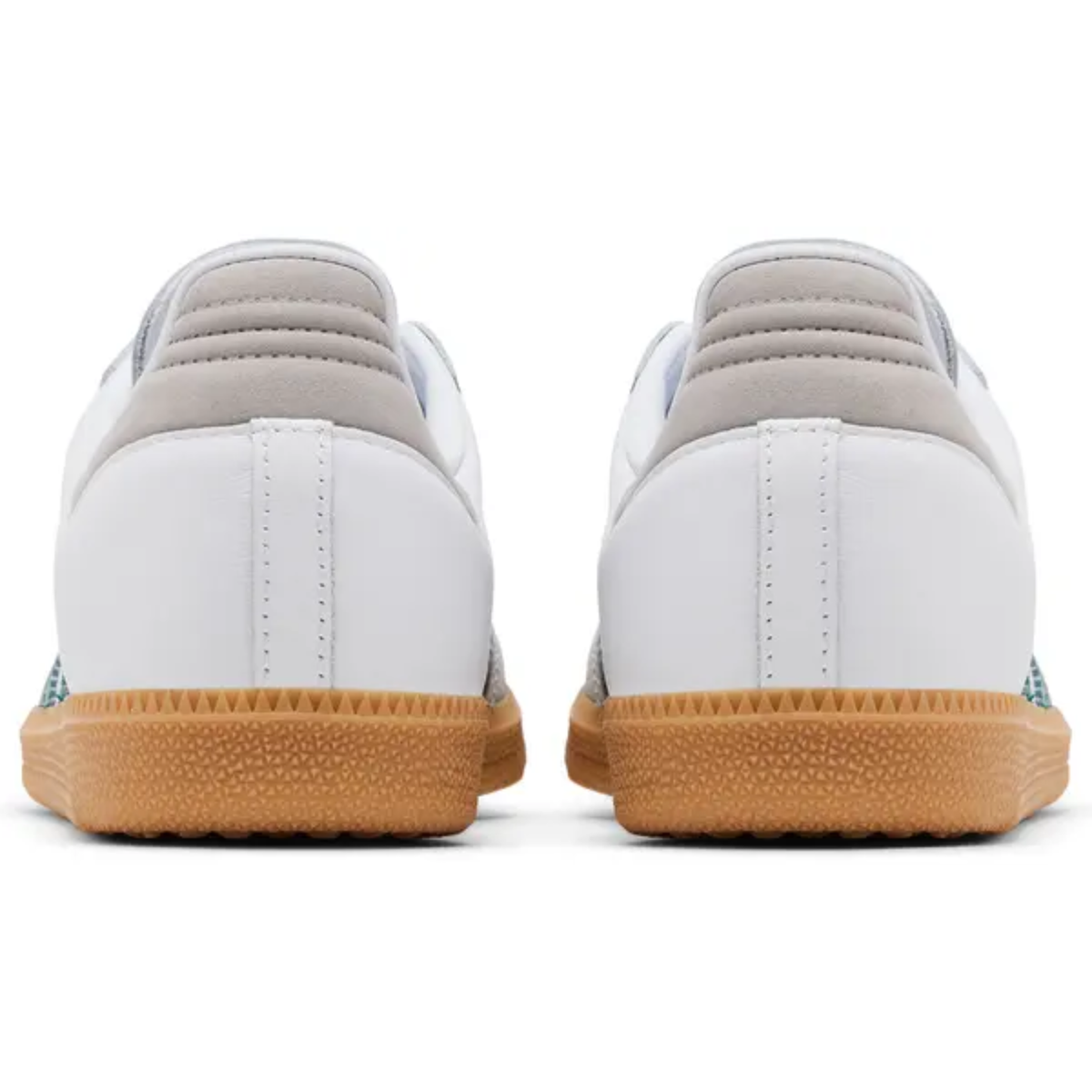 Adidas Originals Women's White/Green Samba OG Sneakers,  JI2724 (No Box)