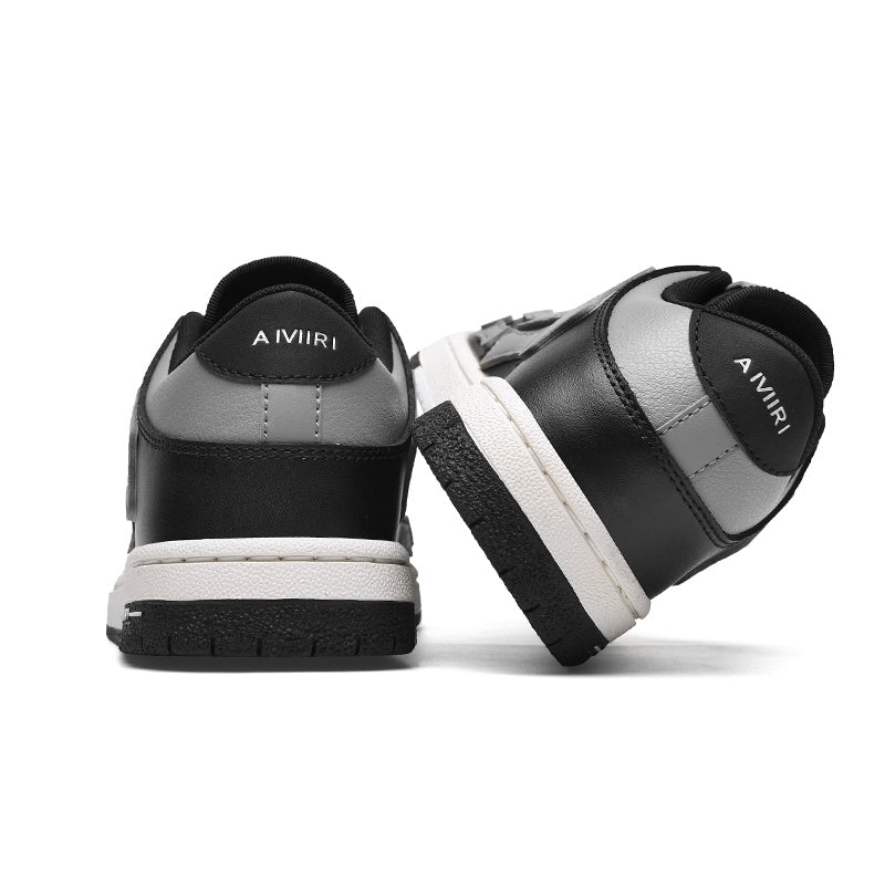 AIVIIRI Black and Gray Low-Top Sneakers