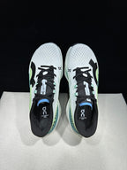 On Cloudboom Max Running Shoes, White and Green
