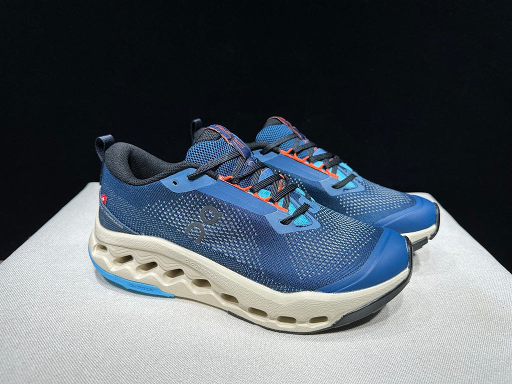 On Cloudsurfer Trail 2 Blue Trail Running Shoes