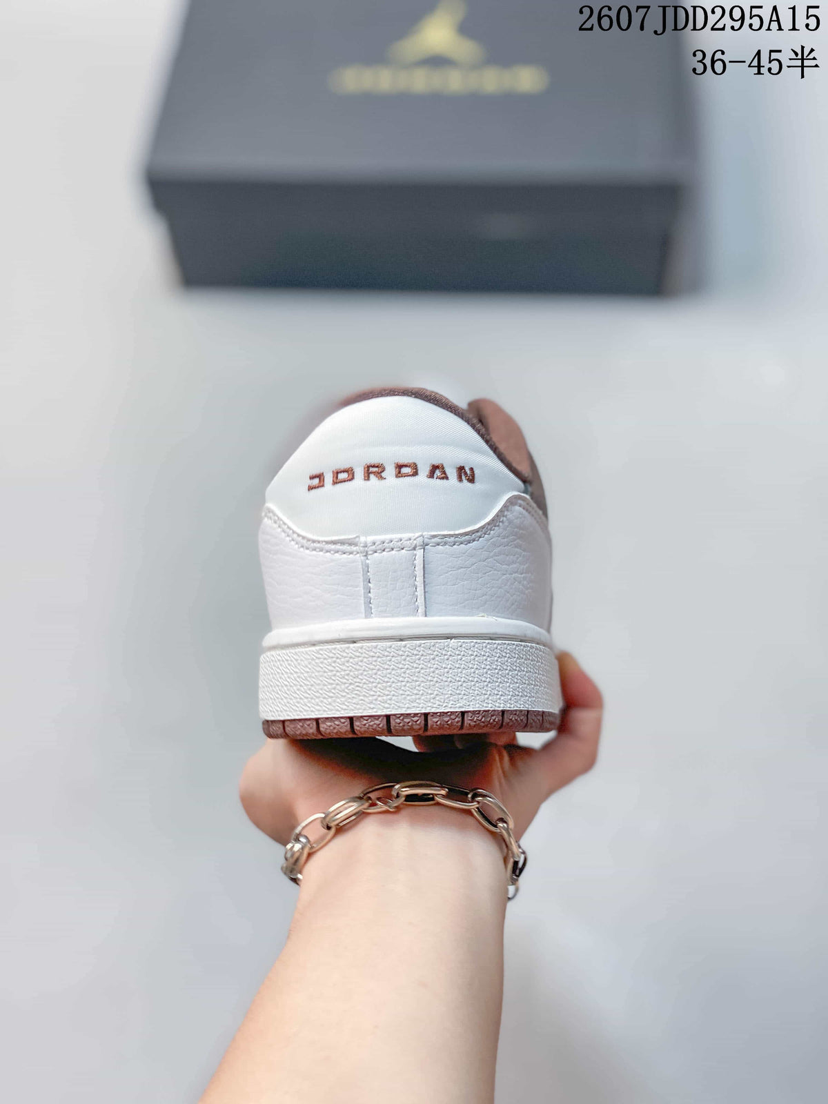 Jordan Air Jordan 1 Low White Brown Sneakers 2607JDD295A15