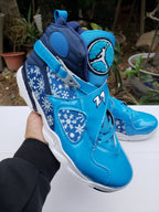 Jordan Air Jordan 8 High-Top Sneakers in Blue