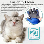 Pet Grooming Deshedding Massage Gloves 2-Pack