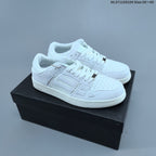 AMIRI Skeleton Low-Top Sneakers in White and Blue