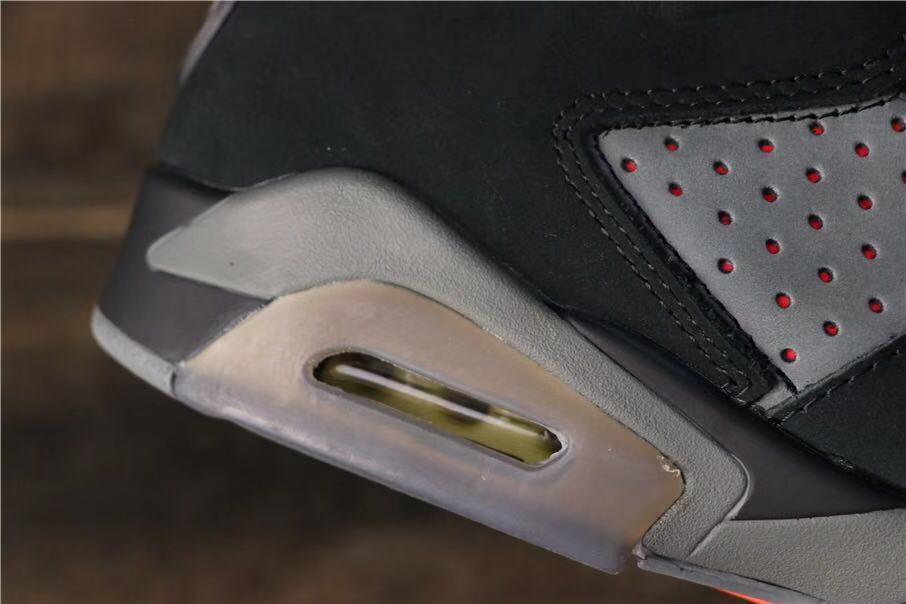 Jordan Air Jordan 6 PSG Black and Grey High-Top Sneakers