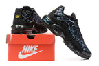Nike Air Max Plus Black and Blue Graphic Sneakers
