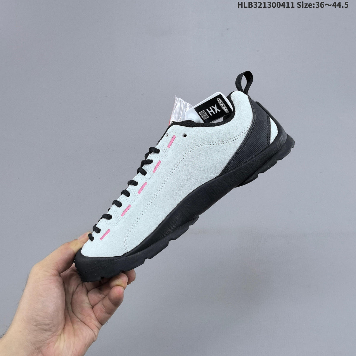 KEEN Jasper Low-Top Outdoor Sneakers White Black Pink