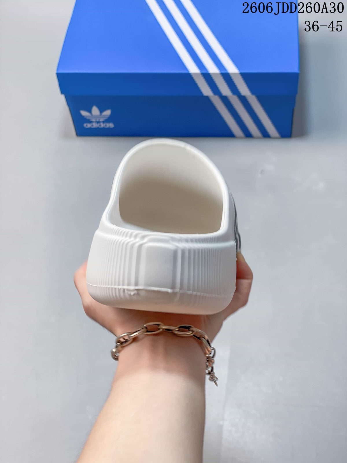 adidas adiFOM Superstar Mule Clogs White Black