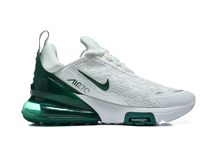 Nike Air Max 270 White and Green Sneakers