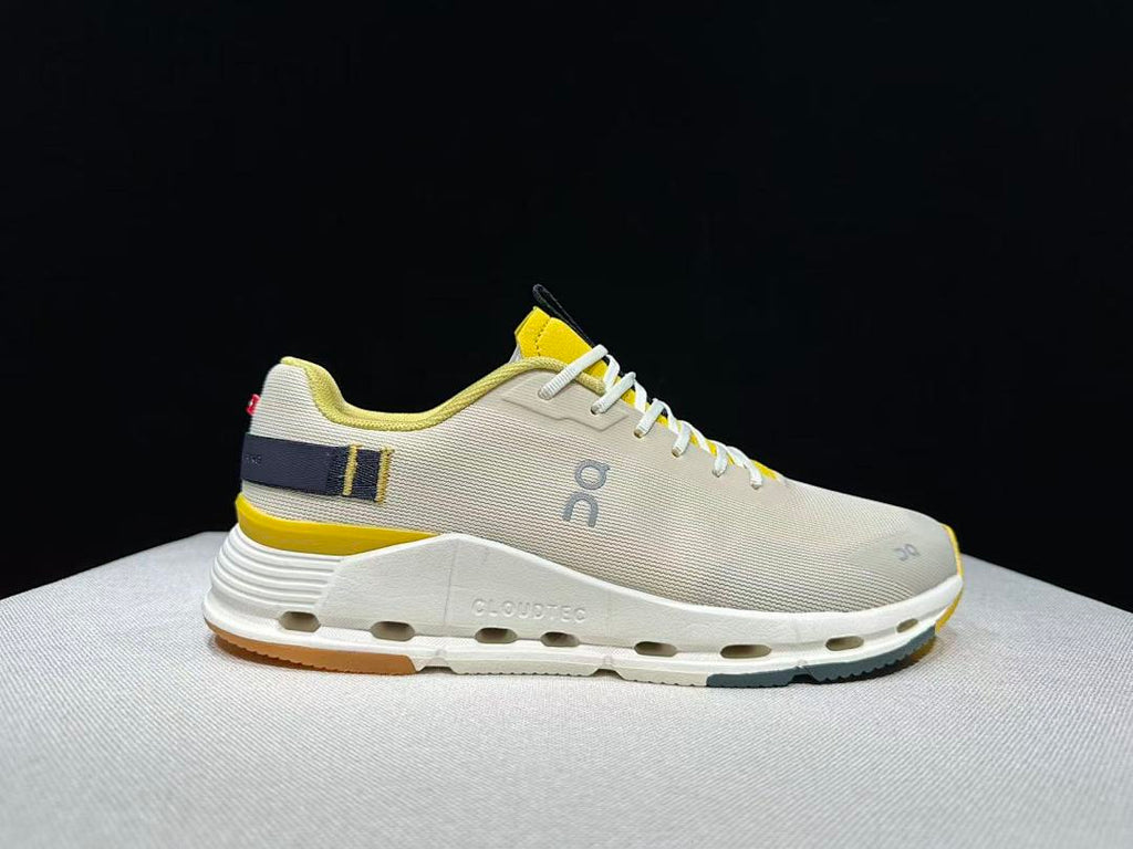 On Cloudnova Form 2 Sneakers in Beige and Yellow