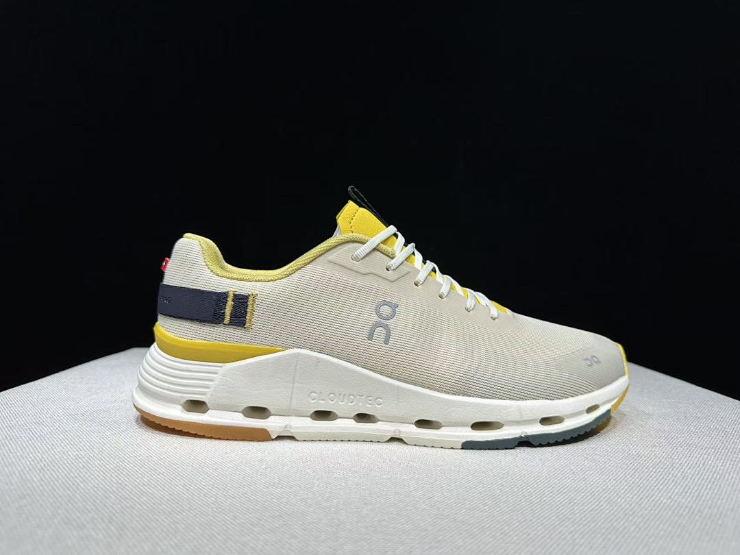 On Cloudnova Form 2 Sneakers in Beige and Yellow