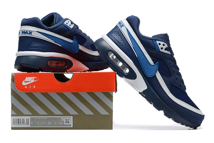 Nike Air Max Sneakers, Navy Blue and White
