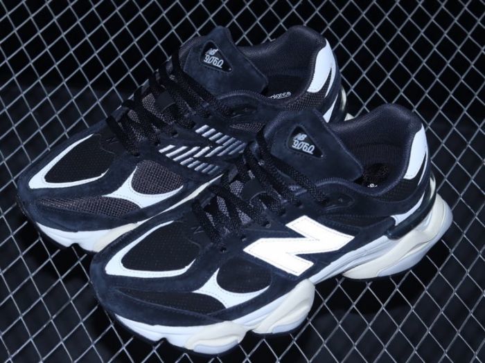 New Balance 9060 U9060AAA Black and White Sneakers