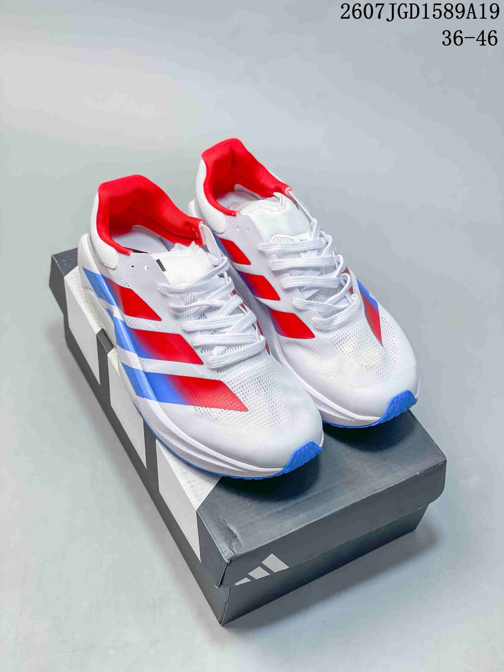 adidas Adizero Dropset Pro Training Sneakers White Red Blue