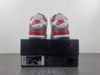 Air Jordan 3 White Grey Red Graphic Sneakers