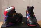 Air Jordan 7 Retro Black Colorful High-Top Sneakers