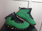 Air Jordan 10 High-Top Sneakers in White and Black