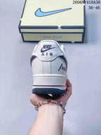 Nike Air Force 1 '07 Low White and Navy Sneakers