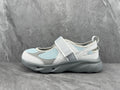 SD2202LG Women's Mary Jane Sneakers in White and Gray