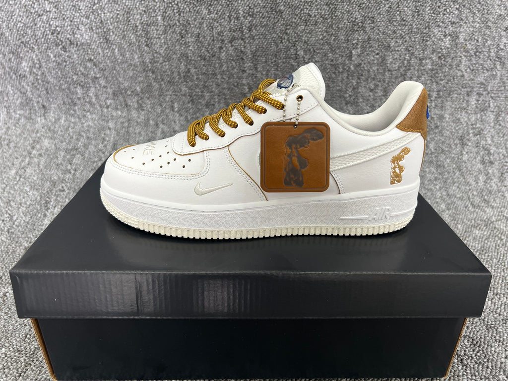 Nike Air Force 1 Low HF5716-111 White and Gold Sneakers