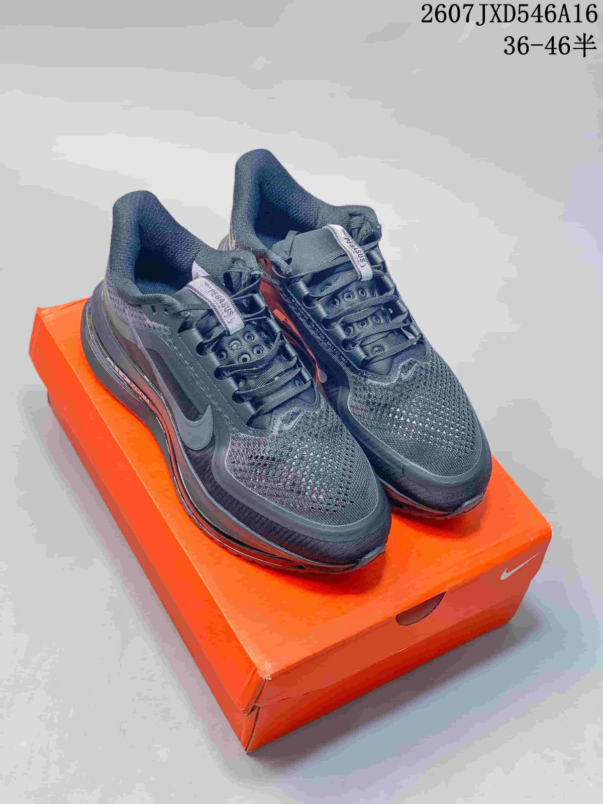 Nike Zoom Running Sneakers in Black and Gray