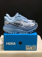 HOKA Stinson 7 Trail Running Shoes, Blue Pattern