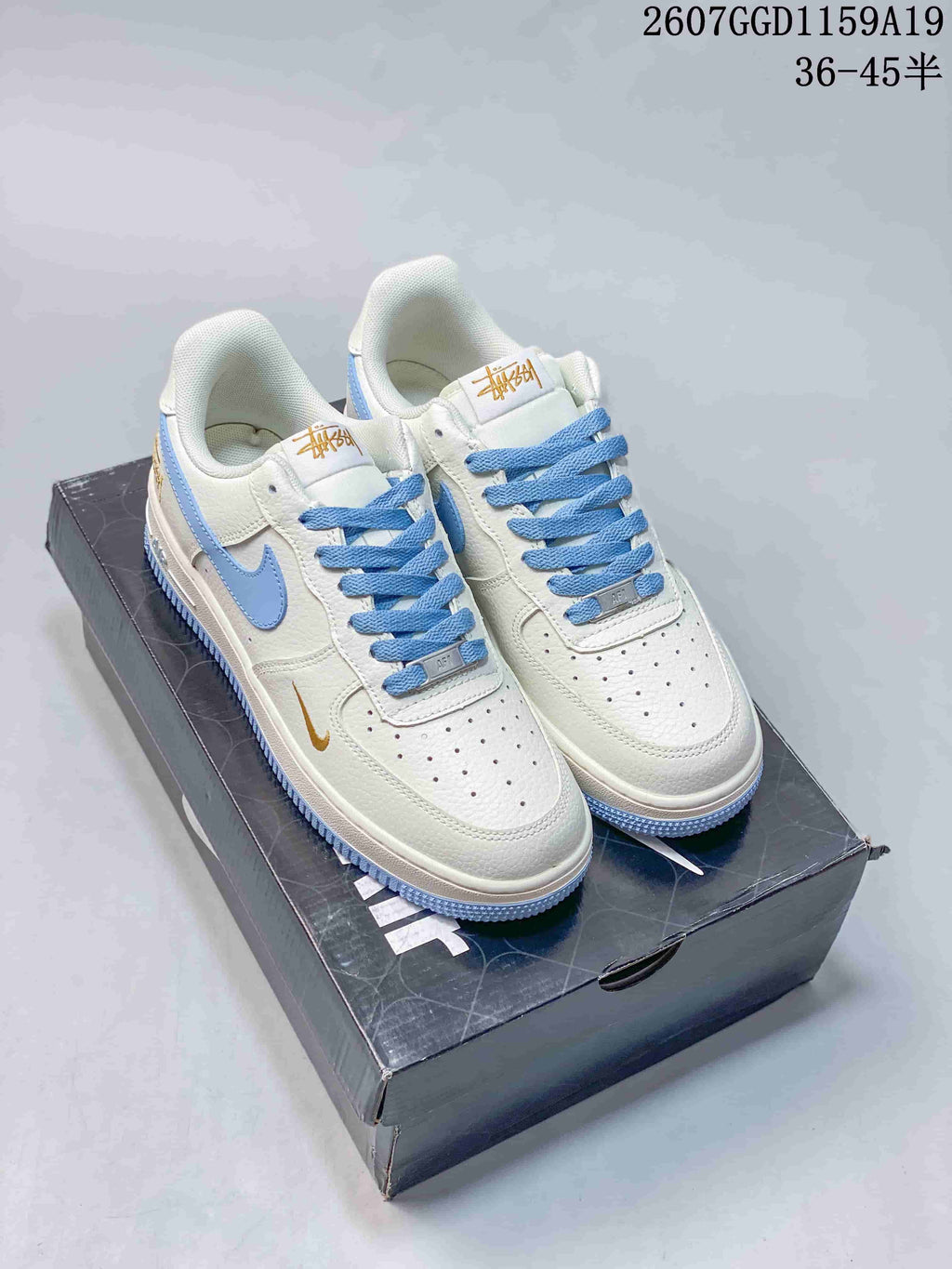 Nike Air Force 1 '07 Low White Light Blue Sneakers