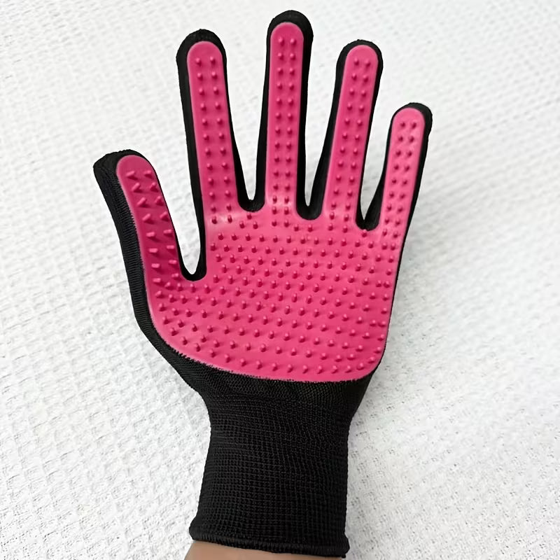 Pet Grooming Gloves 2-Pack – Deshedding & Massage Mitt for Dogs & Cats