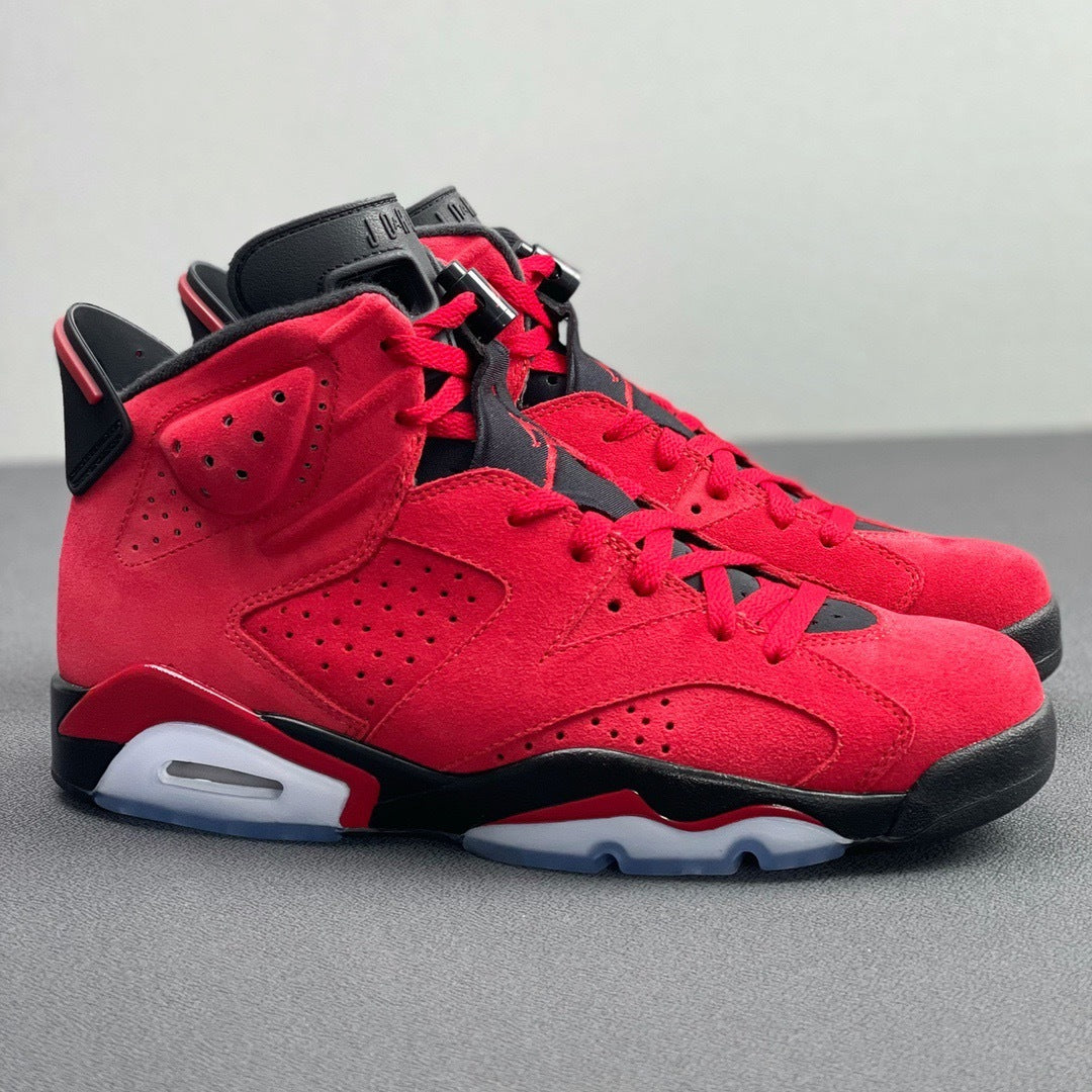 Air Jordan 6 Retro Toro Red and Black Sneakers CT8529-600