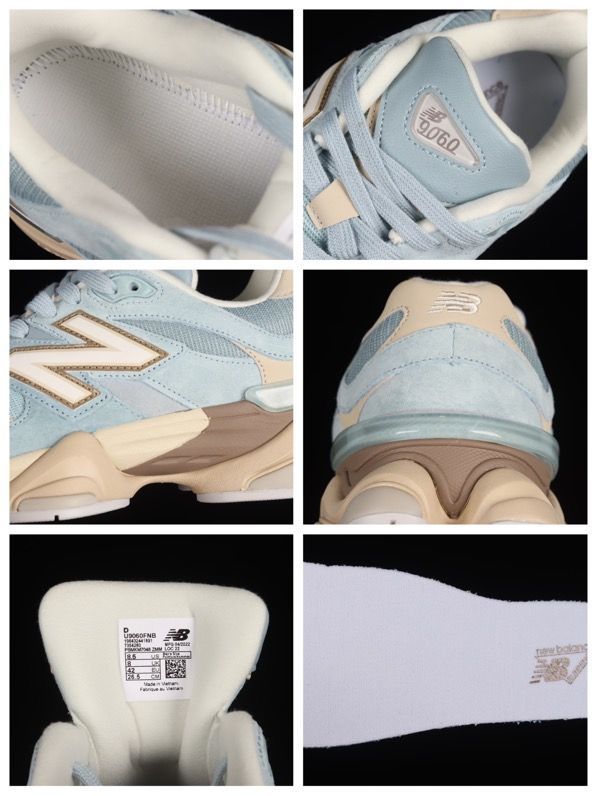 New Balance U9060FNB Sneakers in Blue and Cream