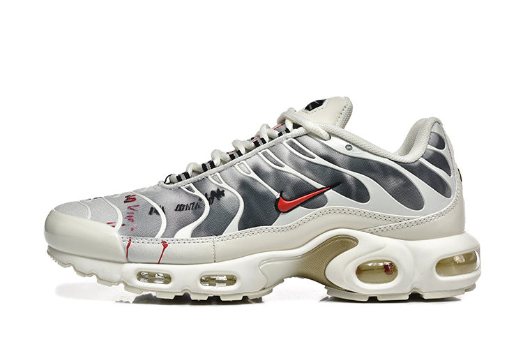 Nike Air Max Plus Sneakers in White and Gray