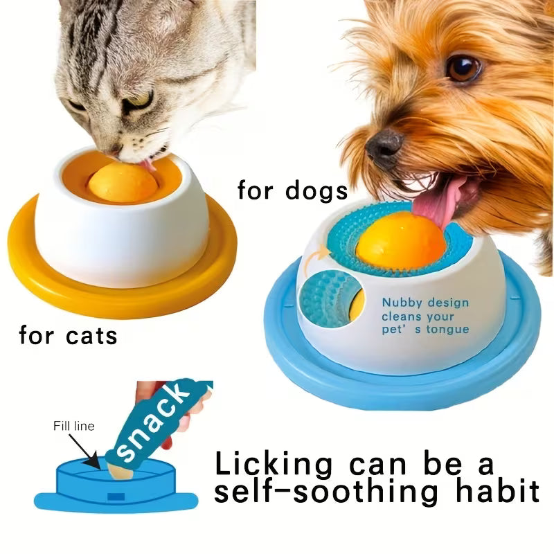 Pet Lick Mat – Slow Feeder Treat Pad for Wet Food, Yogurt & Snacks | Oral Cleaning & Calming for Cats & Dogs