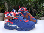 Jordan Air Jordan 8 High-Top Sneakers in Blue