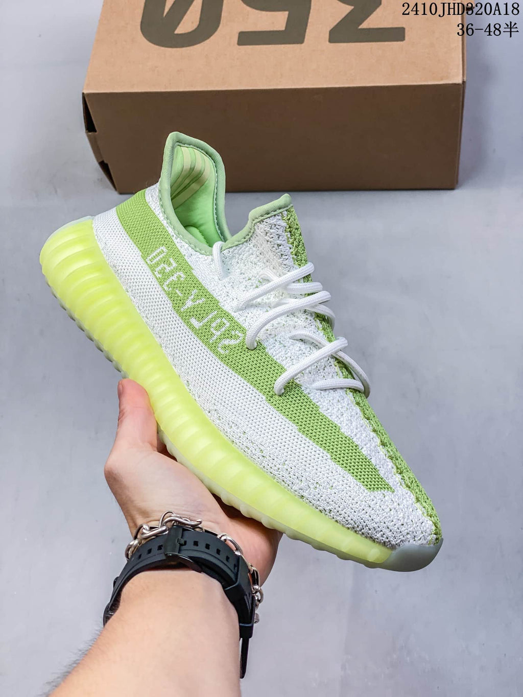 Adidas Yeezy Boost 350 V2 Green White Sneakers