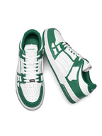 AIMIR Green and White Low-Top Sneakers FS003-344