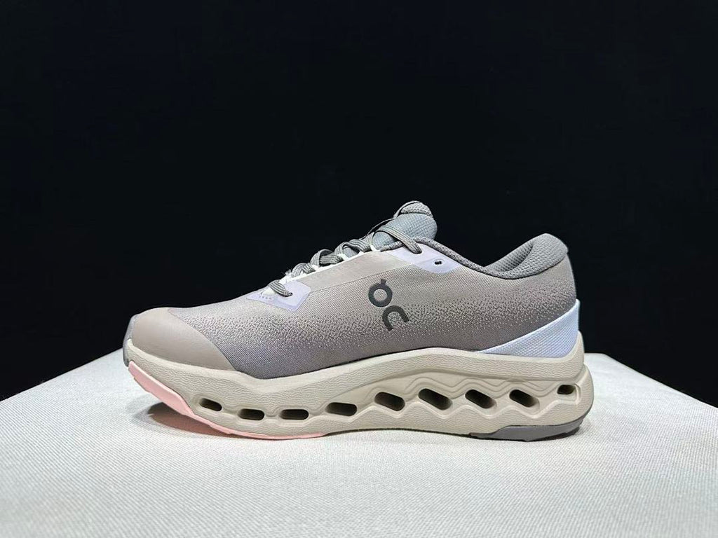On Cloudsurfer Trail 2 Waterproof Trail Shoes Pink/Brown Grey