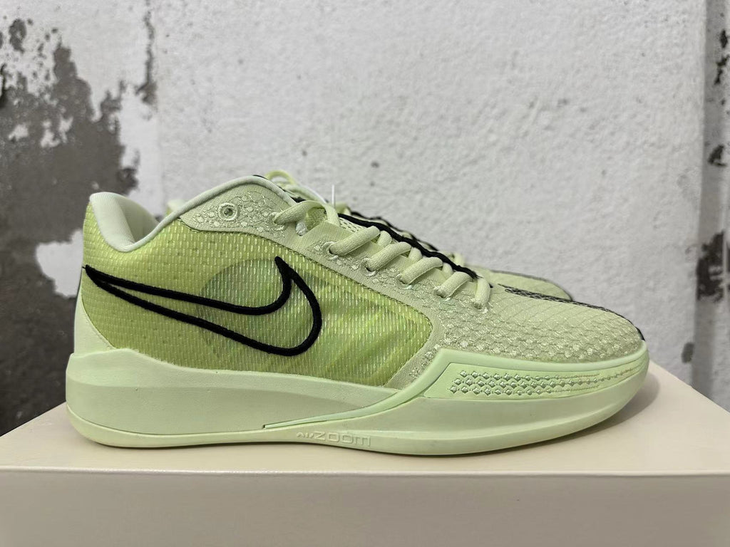 Nike Zoom Basketball Shoes in Pale Yellow and Black