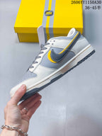 Nike SB Dunk Low x Louis Vuitton Sneakers, Gray and Yellow