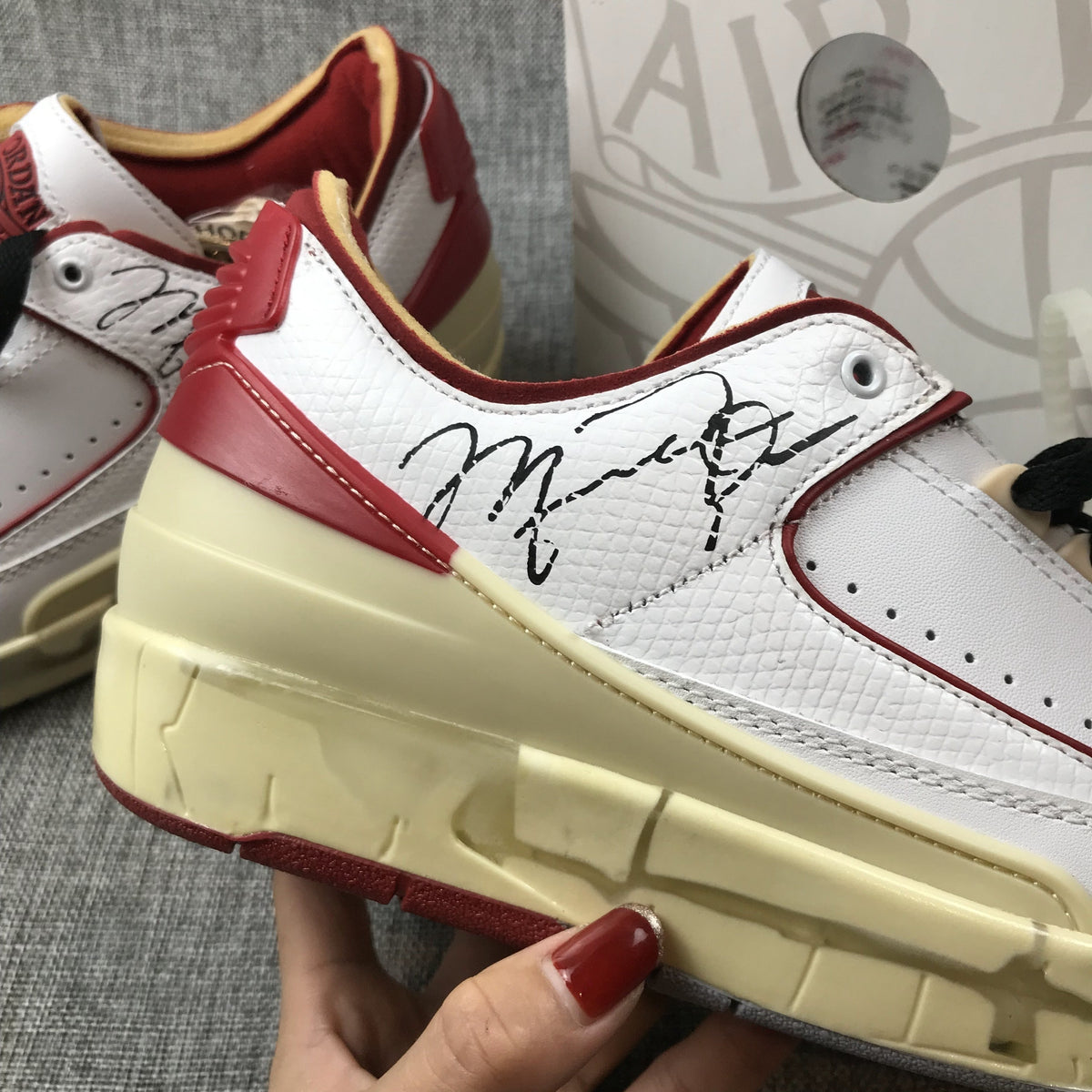 Air Jordan 2 Retro Low SP Off-White White Red DJ4375-004