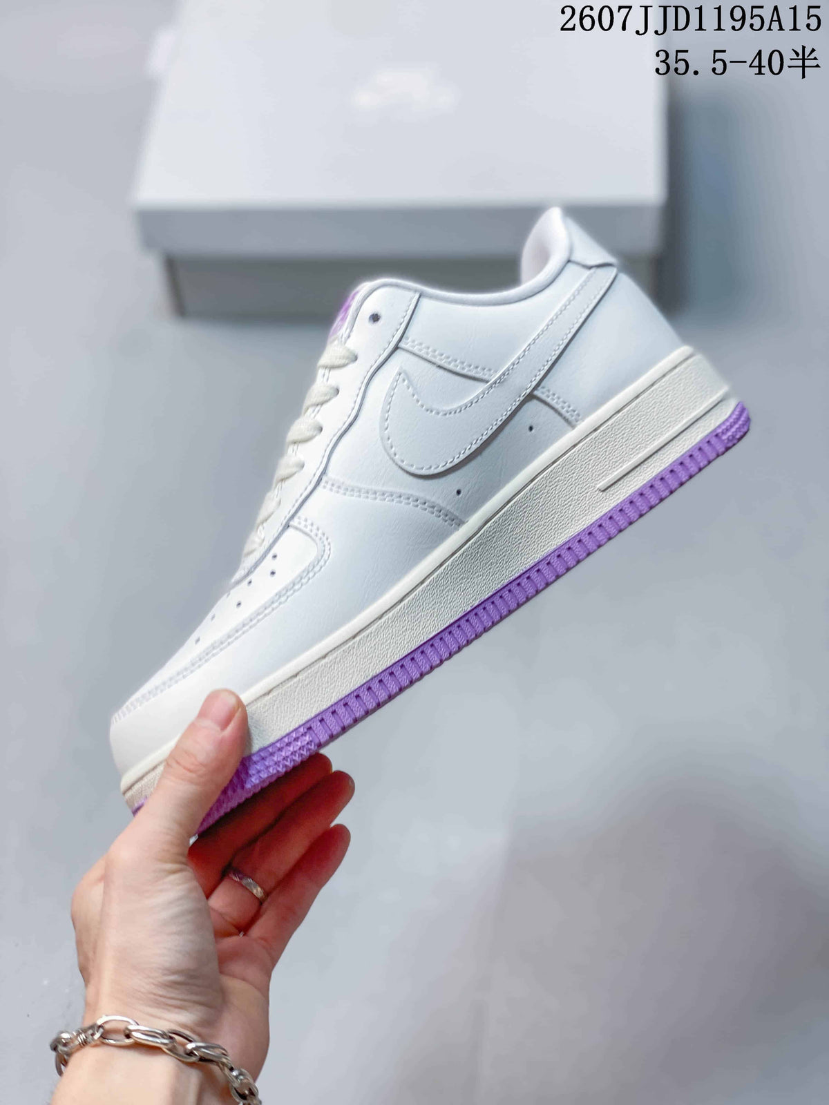 Nike Air Force 1 ’07 Low White Purple Sneakers HV440
