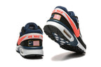 Nike Air Max Black and Coral Sneakers