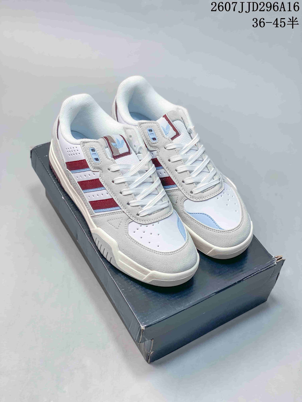 adidas Originals Tekkira Cup Sneakers White Red Blue 07JJD296A16