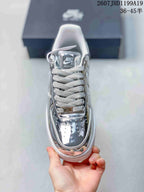 Nike Air Force 1 '07 Low Metallic Silver Sneakers