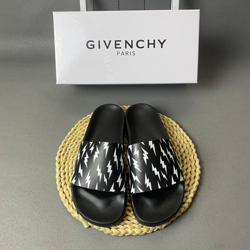 Givenchy Slide Sandals with Graphic Strap