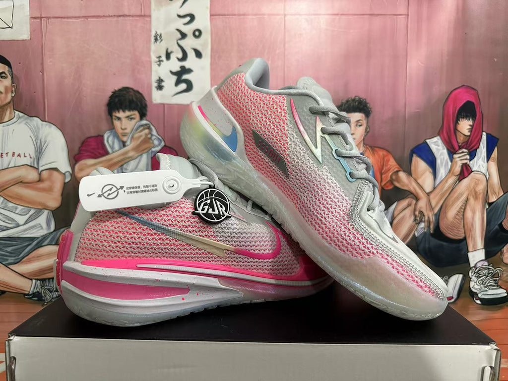 Nike GT Basketball Shoes in Gray and Pink