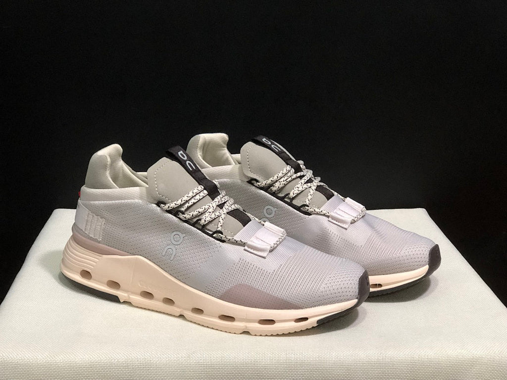On Cloudnova 1 Sneakers in Sesame Gray