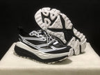 HOKA Stinson One 7 Black and White Trail Sneakers