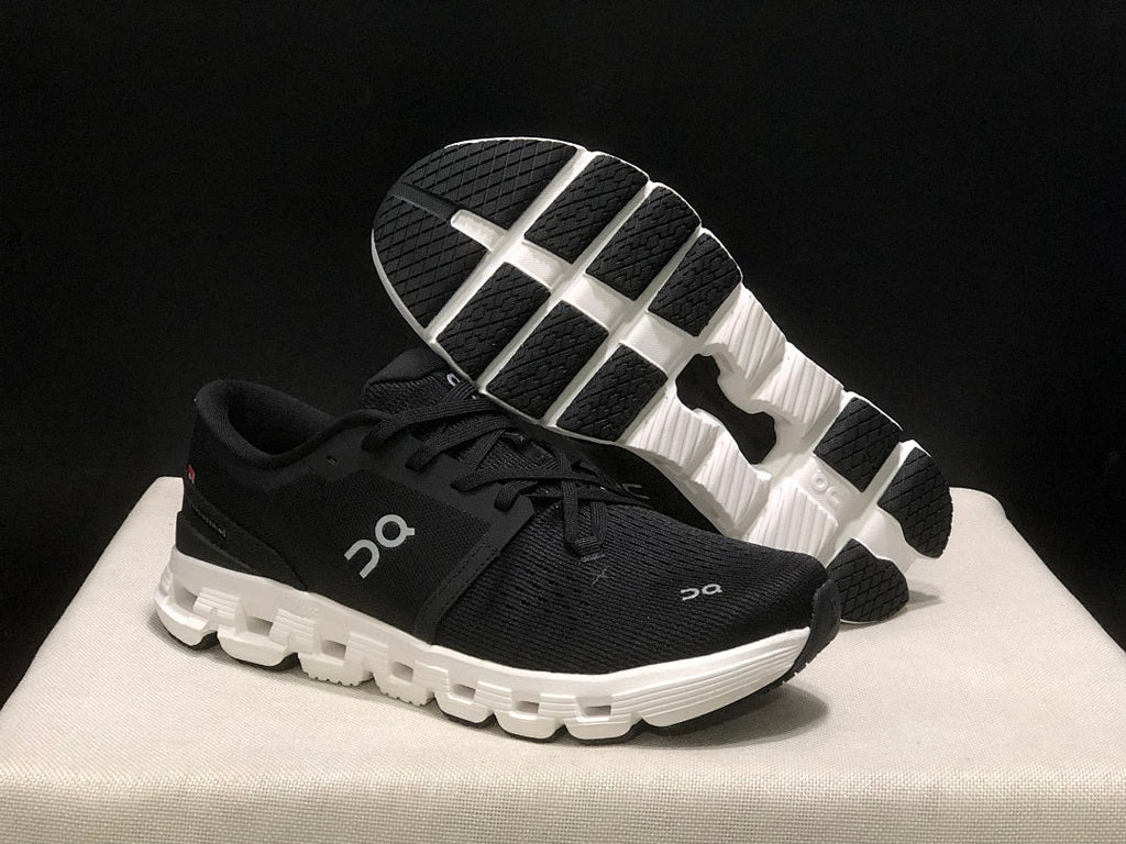 On Cloud X 4 Black and White Sneakers
